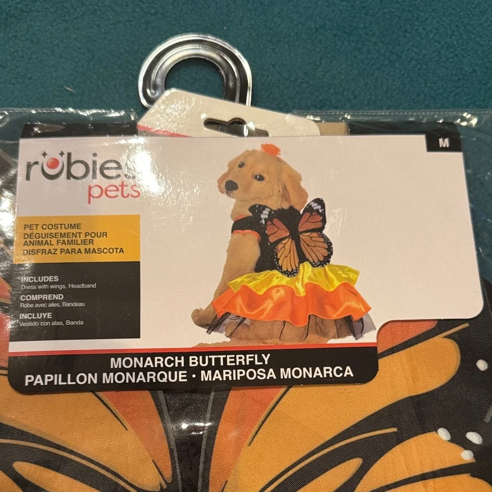 Rubie's Monarch Butterfly Costume for Medium Dogs. Brand New.